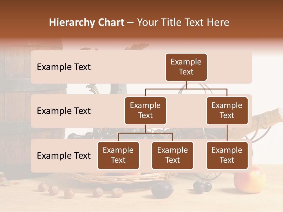 Jug Wine Barrel Hazelnuts PowerPoint Template