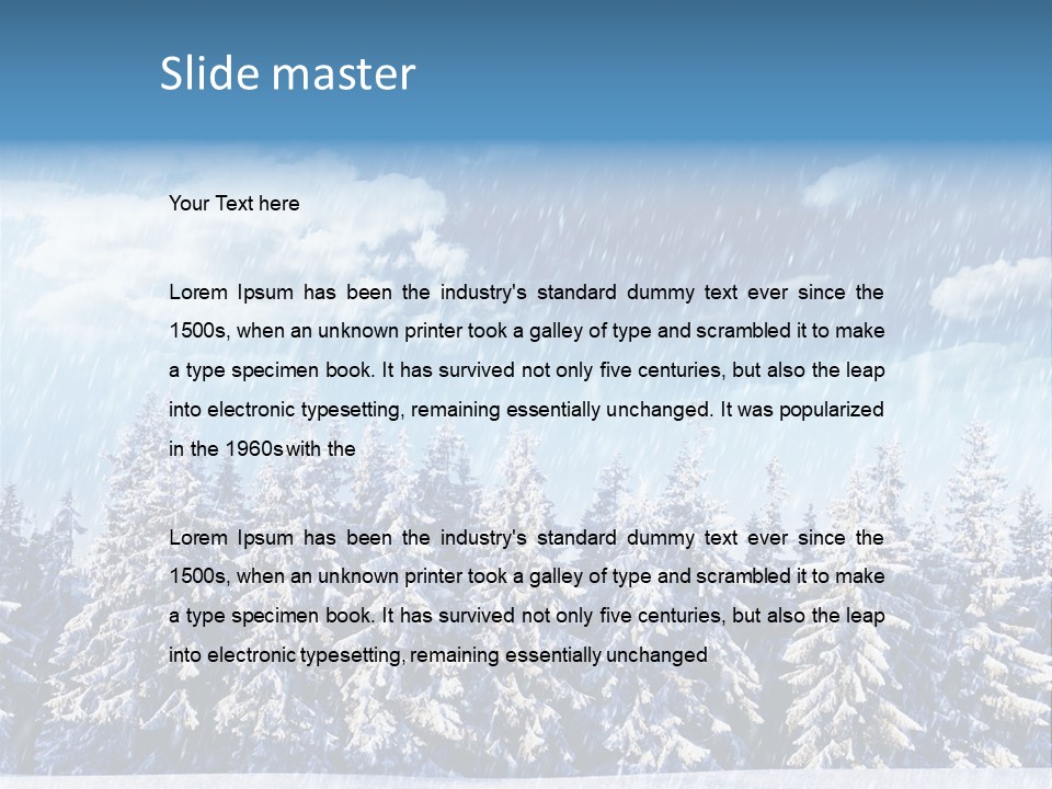 Outdoor Wood Sunshine PowerPoint Template