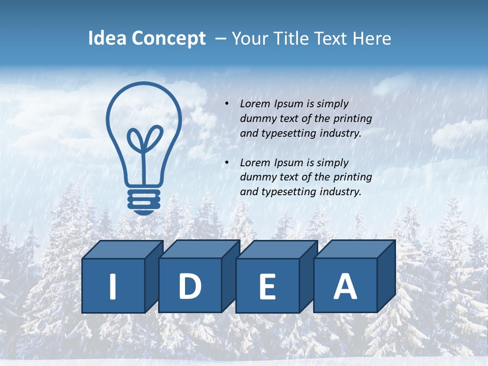 Outdoor Wood Sunshine PowerPoint Template