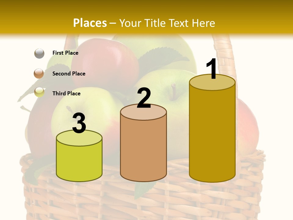 Fresh Basket Circle PowerPoint Template
