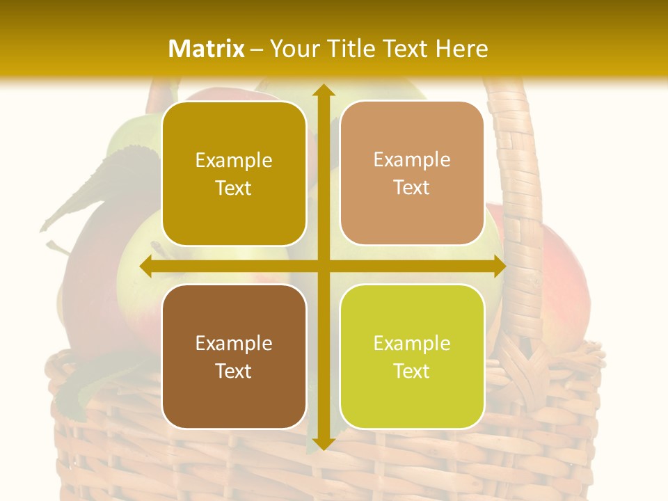 Fresh Basket Circle PowerPoint Template