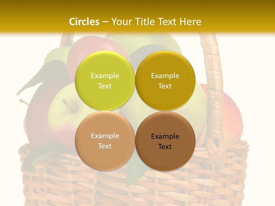 Fresh Basket Circle PowerPoint Template
