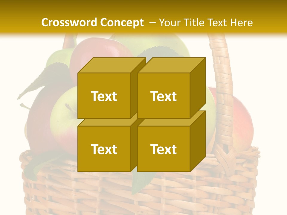 Fresh Basket Circle PowerPoint Template
