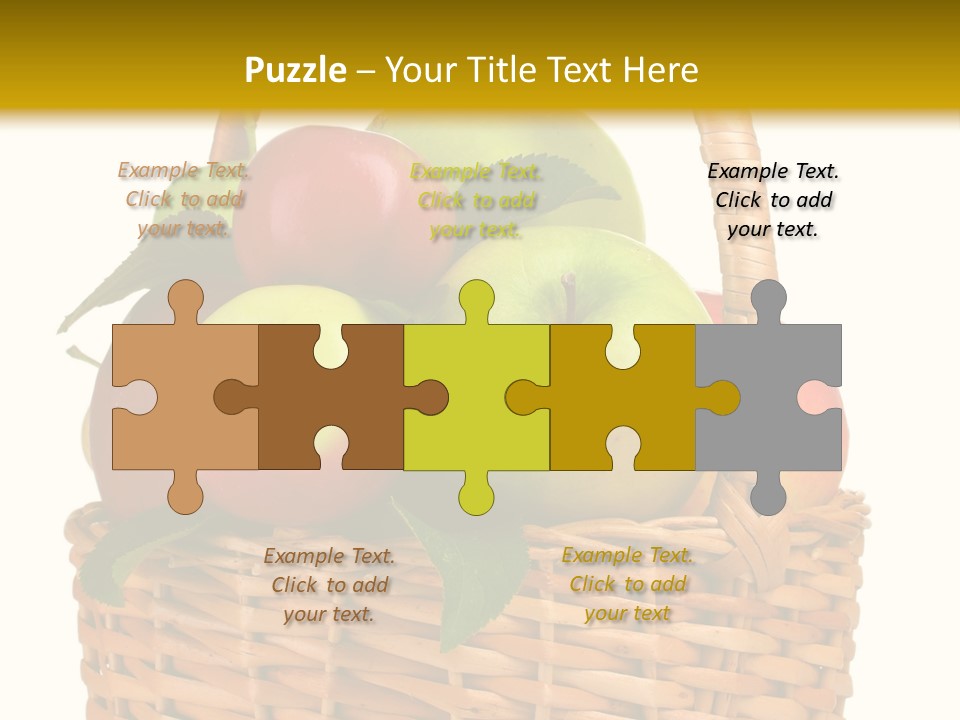 Fresh Basket Circle PowerPoint Template