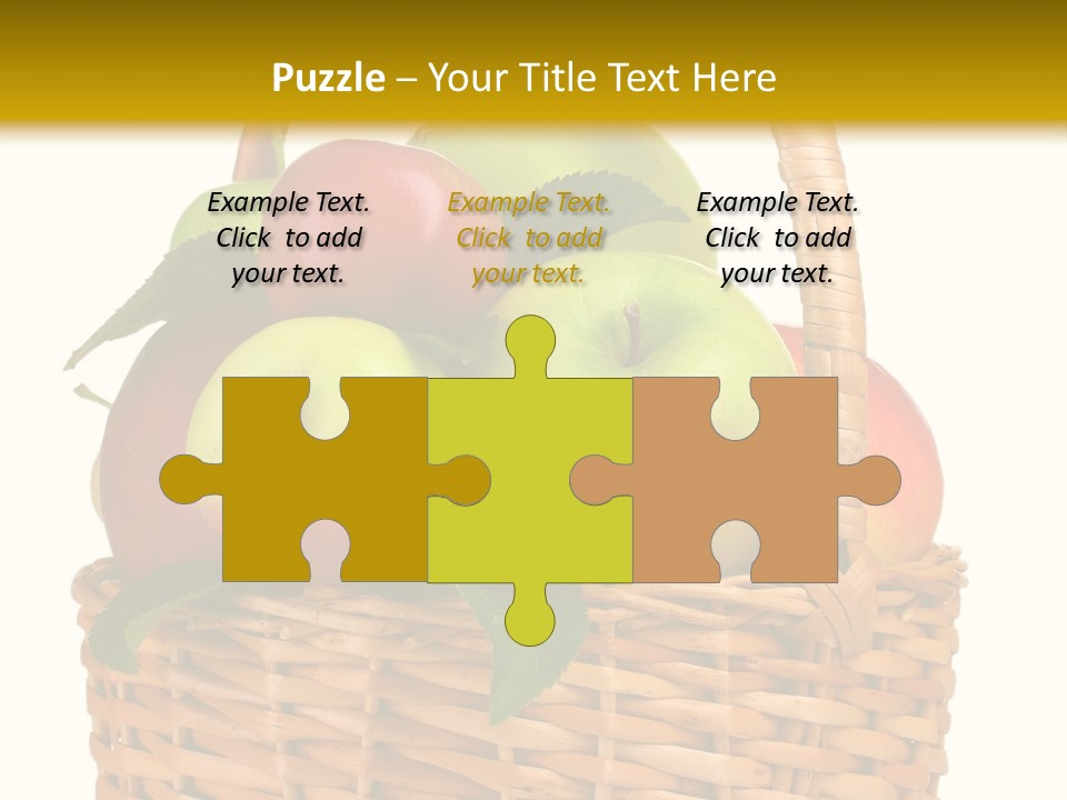 Fresh Basket Circle PowerPoint Template