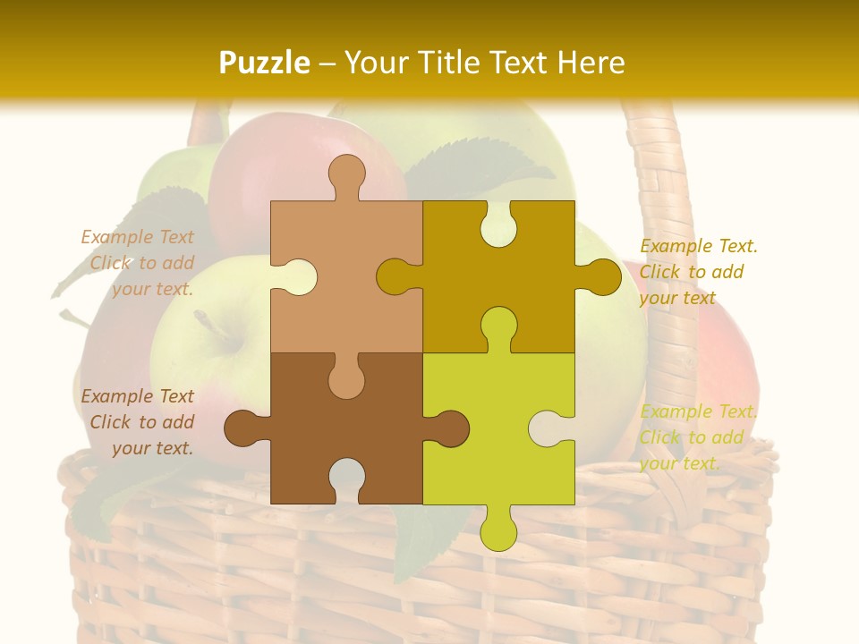 Fresh Basket Circle PowerPoint Template