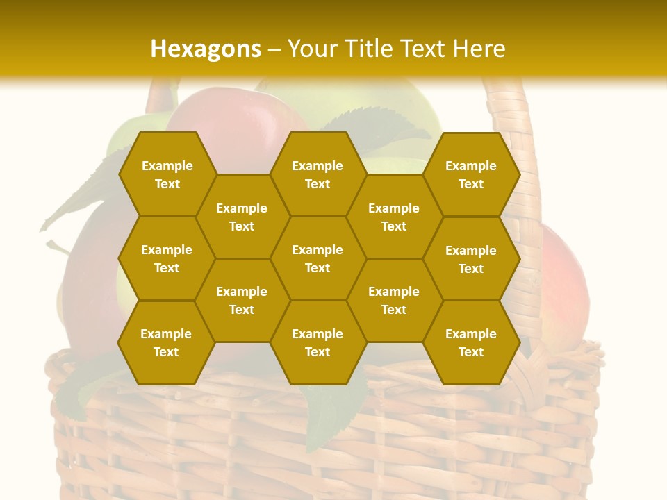 Fresh Basket Circle PowerPoint Template