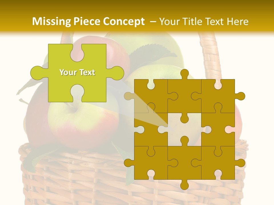 Fresh Basket Circle PowerPoint Template