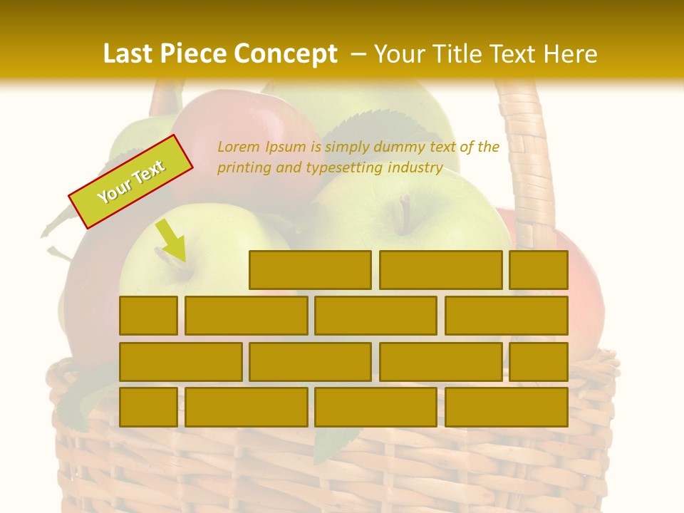Fresh Basket Circle PowerPoint Template
