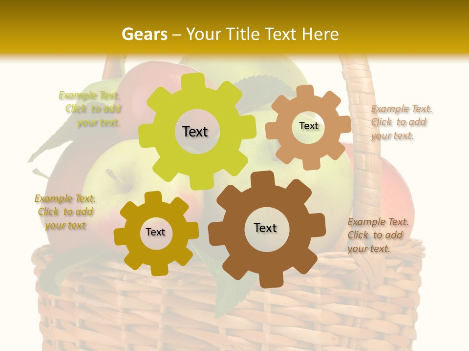 Fresh Basket Circle PowerPoint Template