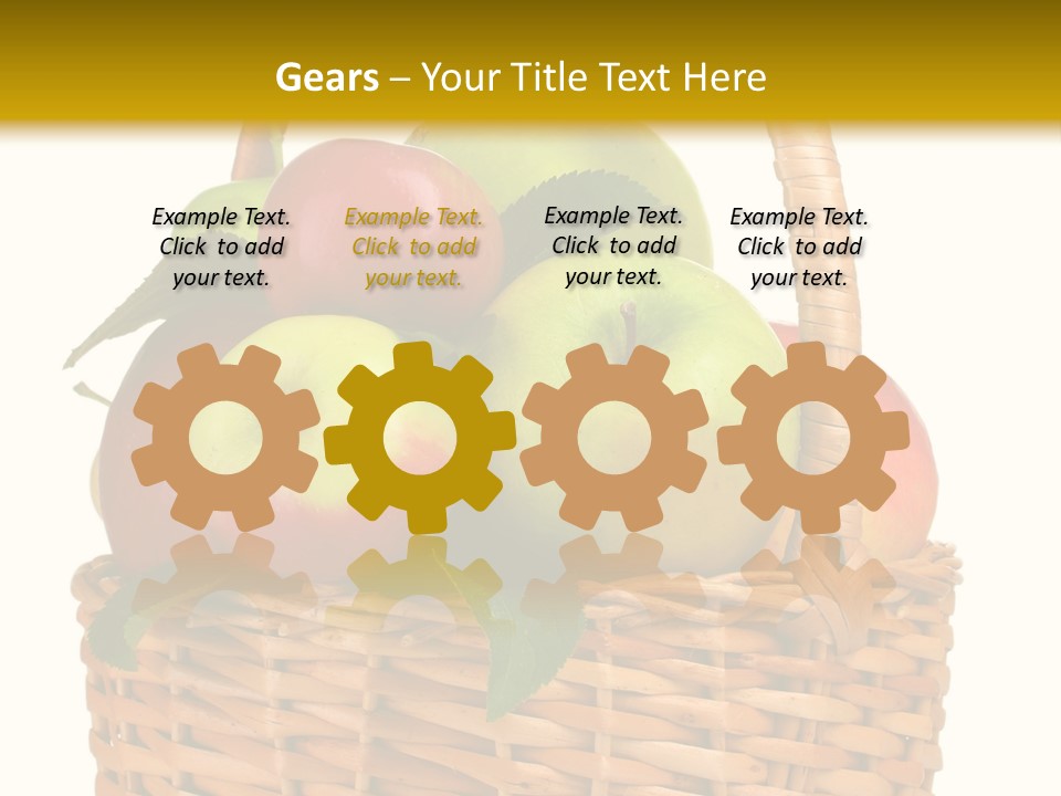 Fresh Basket Circle PowerPoint Template