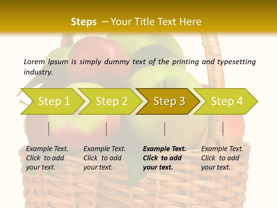 Fresh Basket Circle PowerPoint Template