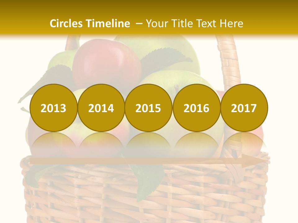 Fresh Basket Circle PowerPoint Template