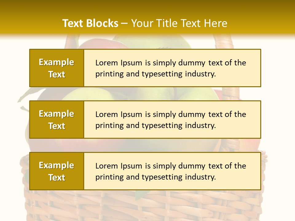 Fresh Basket Circle PowerPoint Template