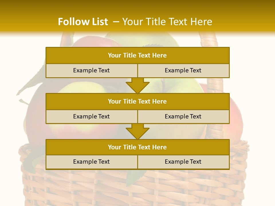 Fresh Basket Circle PowerPoint Template