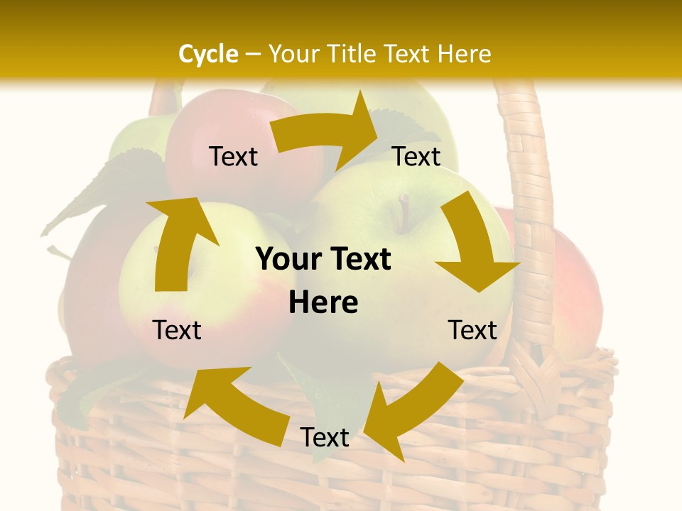 Fresh Basket Circle PowerPoint Template