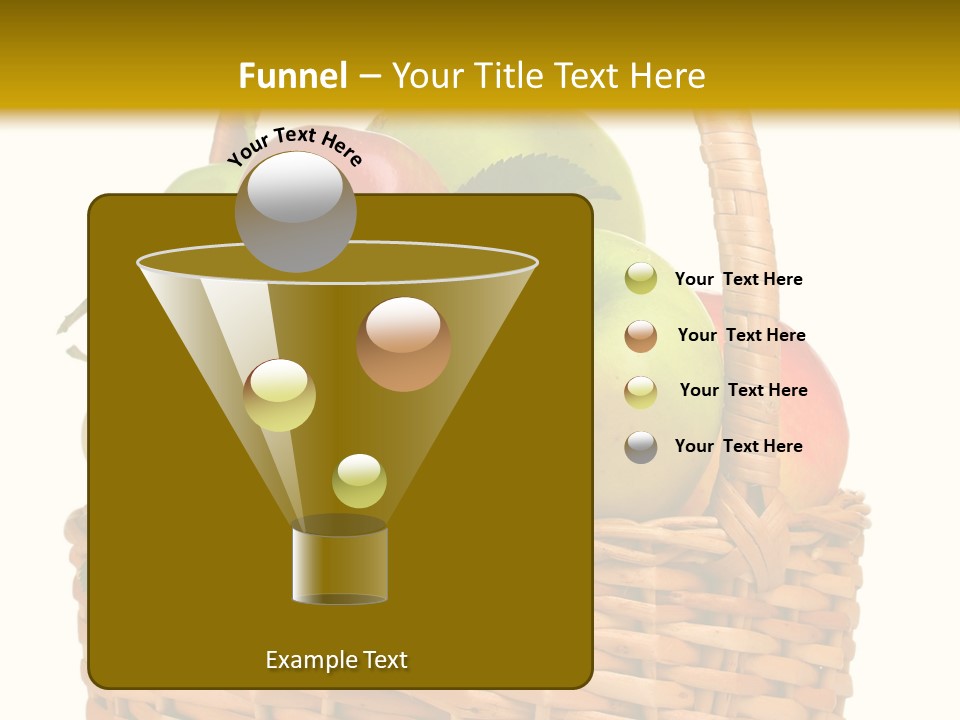 Fresh Basket Circle PowerPoint Template