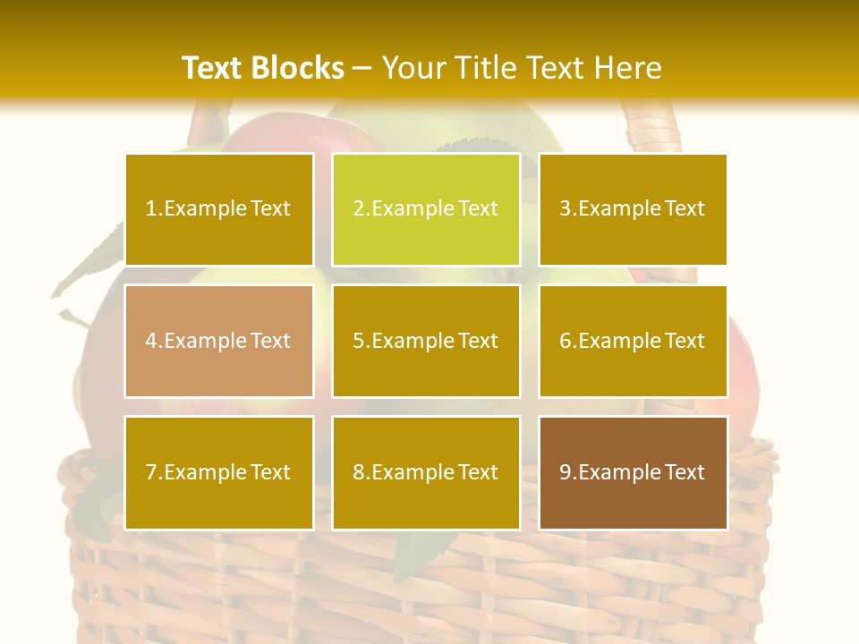 Fresh Basket Circle PowerPoint Template