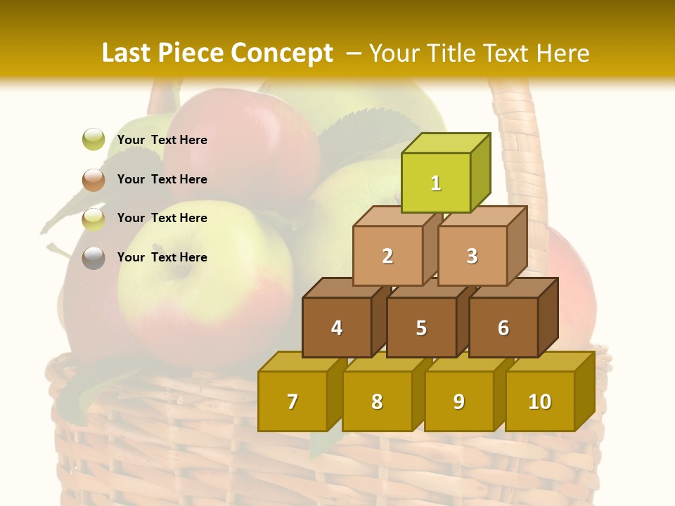 Fresh Basket Circle PowerPoint Template