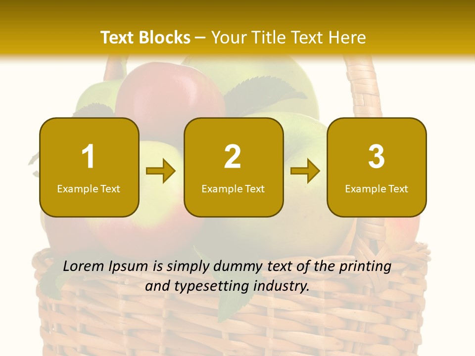 Fresh Basket Circle PowerPoint Template