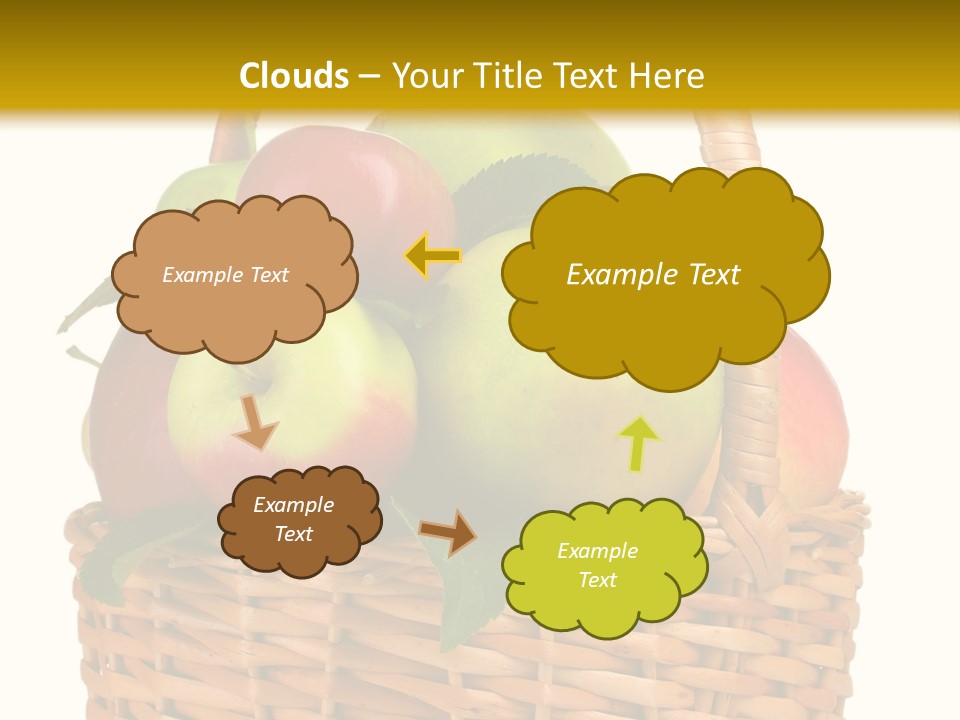 Fresh Basket Circle PowerPoint Template