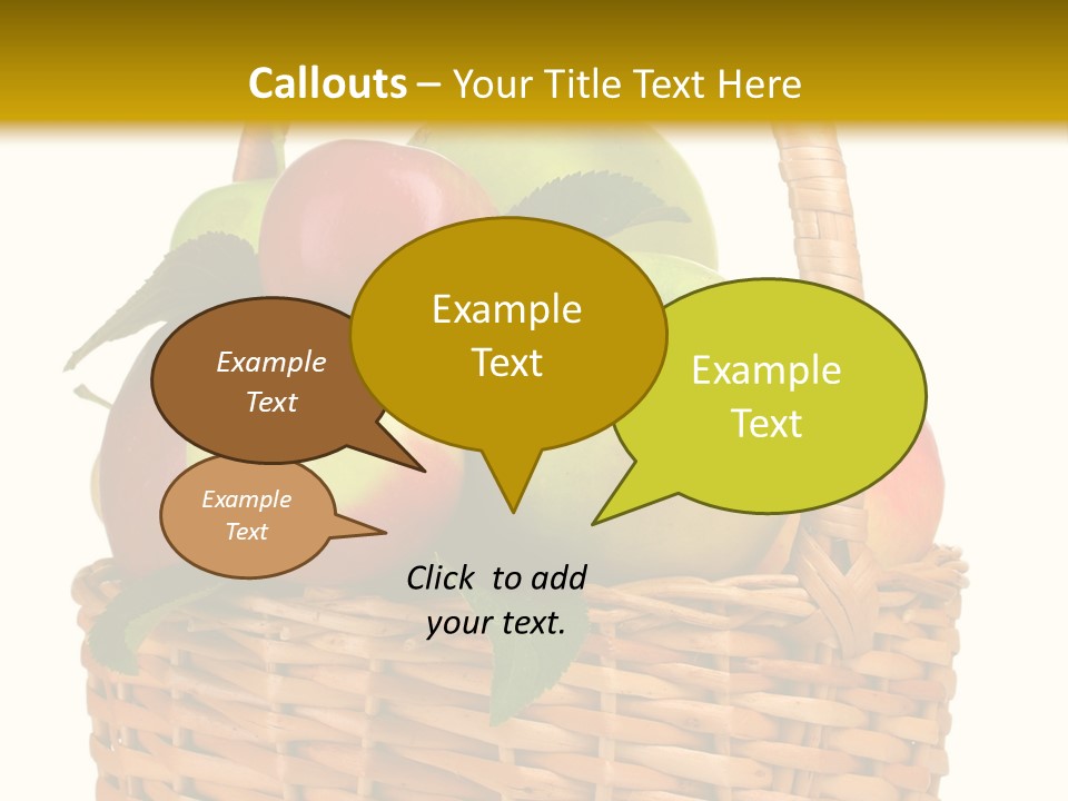 Fresh Basket Circle PowerPoint Template