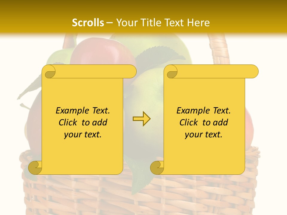 Fresh Basket Circle PowerPoint Template