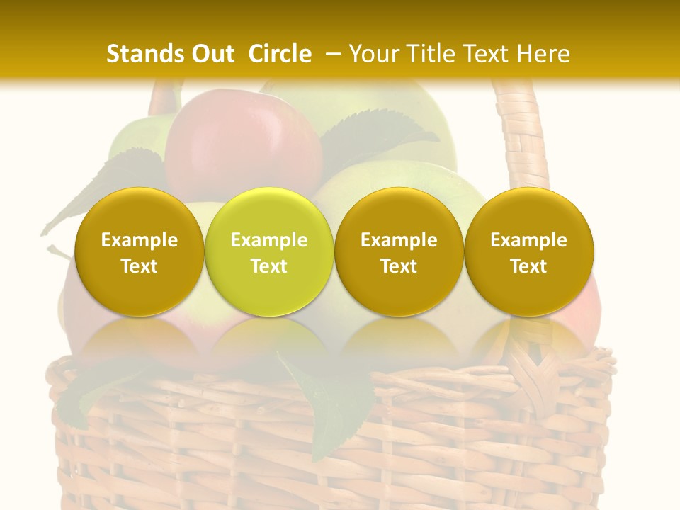 Fresh Basket Circle PowerPoint Template