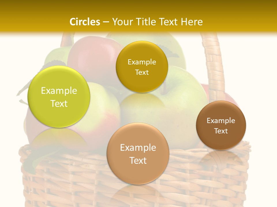 Fresh Basket Circle PowerPoint Template