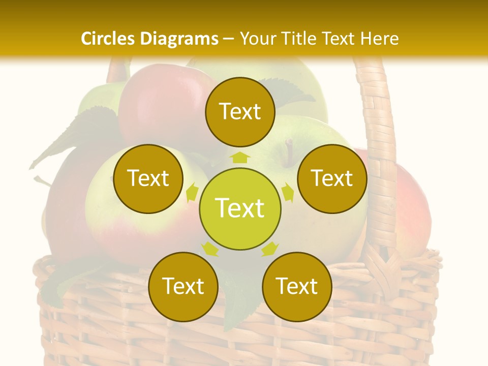 Fresh Basket Circle PowerPoint Template