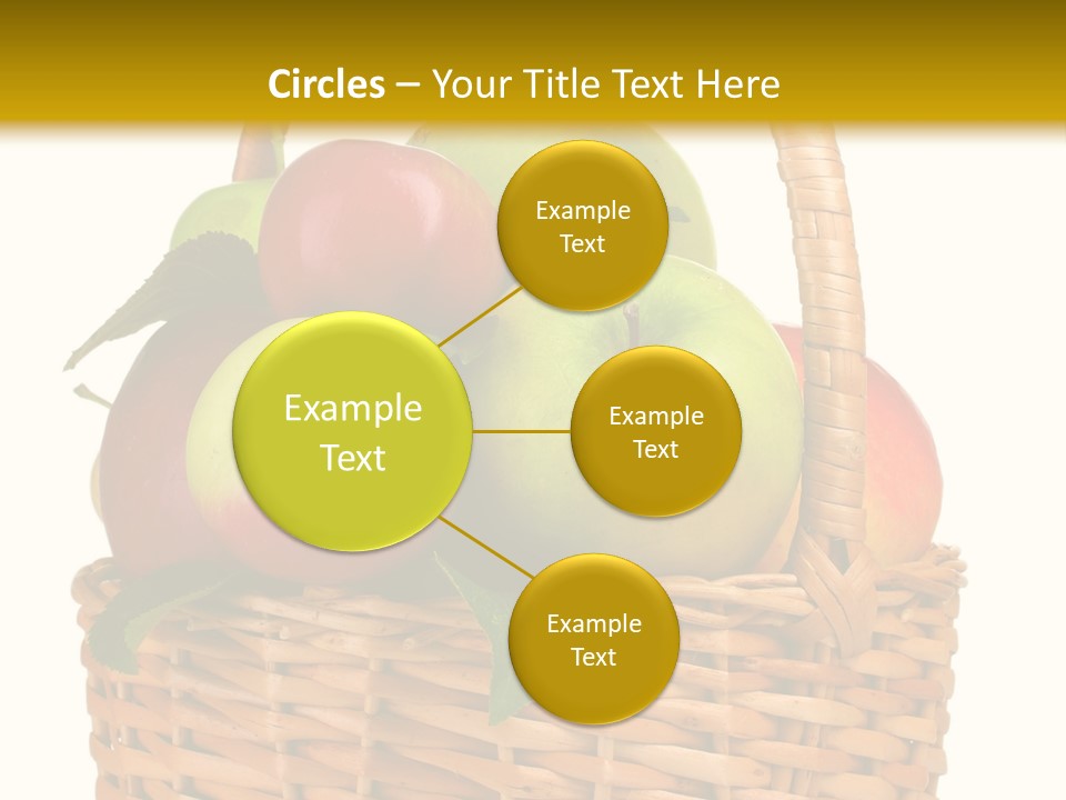 Fresh Basket Circle PowerPoint Template