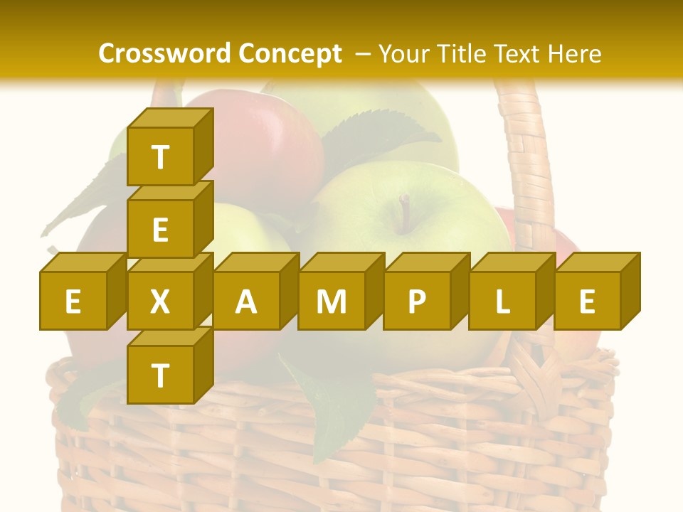 Fresh Basket Circle PowerPoint Template