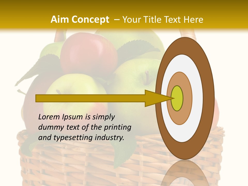 Fresh Basket Circle PowerPoint Template