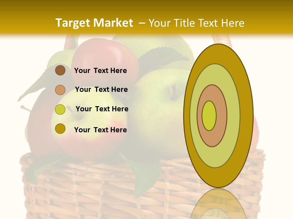 Fresh Basket Circle PowerPoint Template
