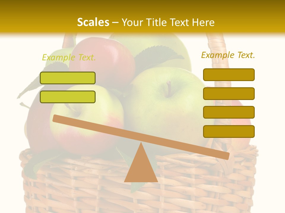 Fresh Basket Circle PowerPoint Template