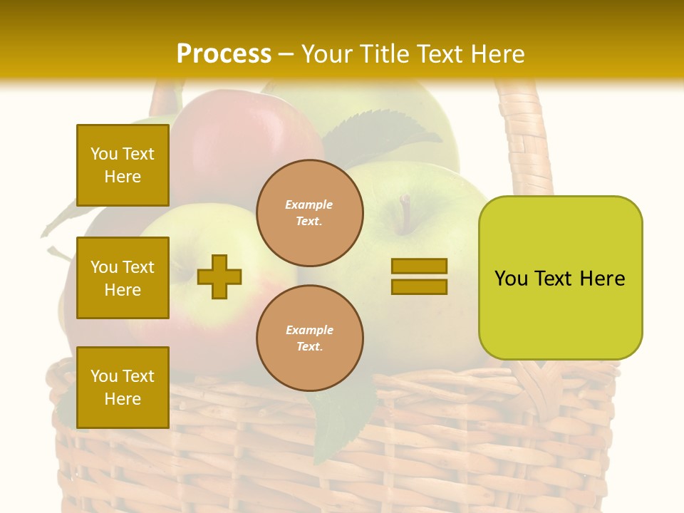 Fresh Basket Circle PowerPoint Template