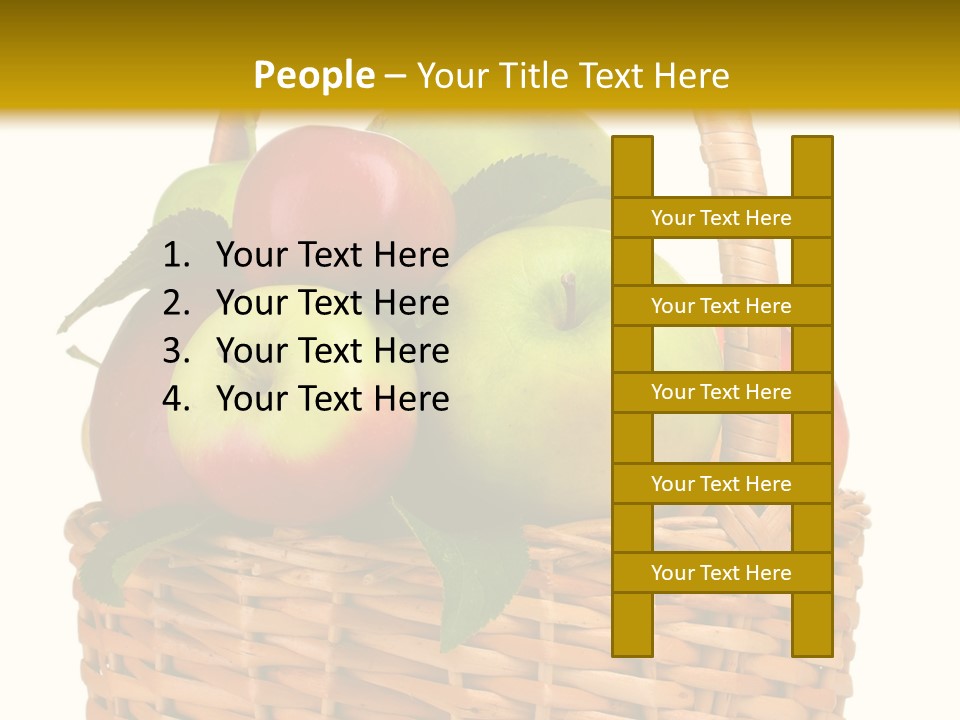 Fresh Basket Circle PowerPoint Template