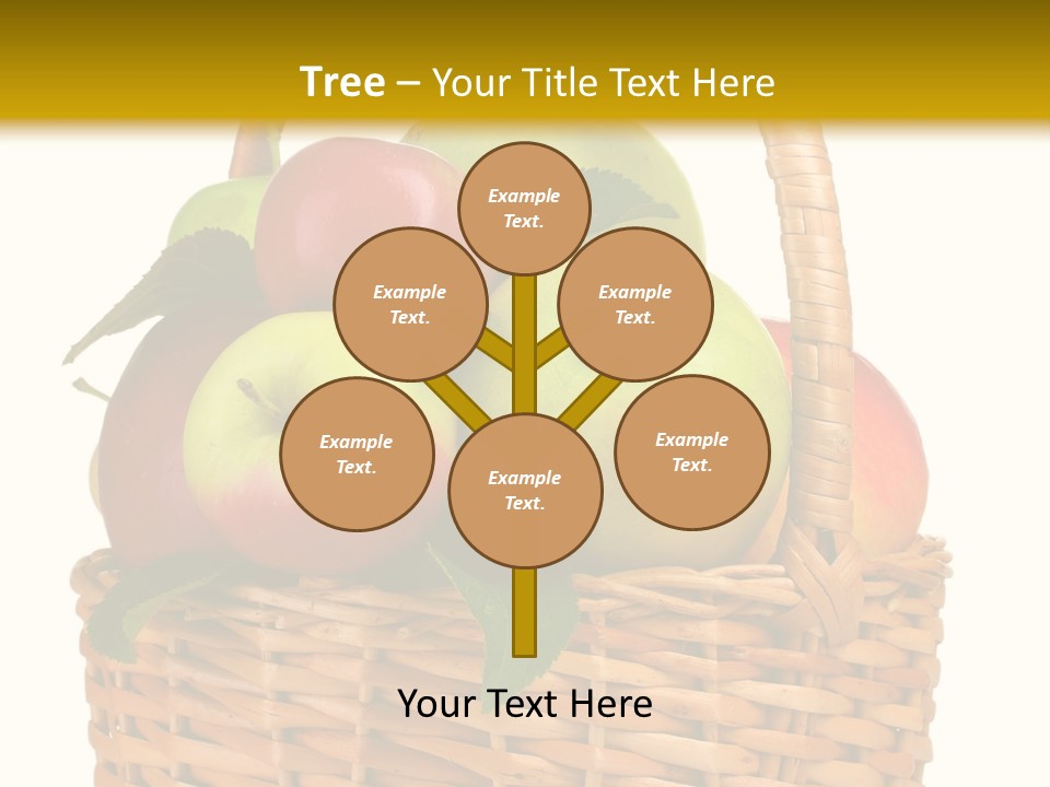 Fresh Basket Circle PowerPoint Template