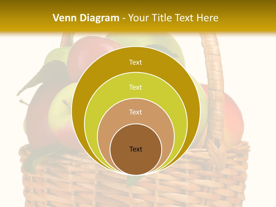 Fresh Basket Circle PowerPoint Template