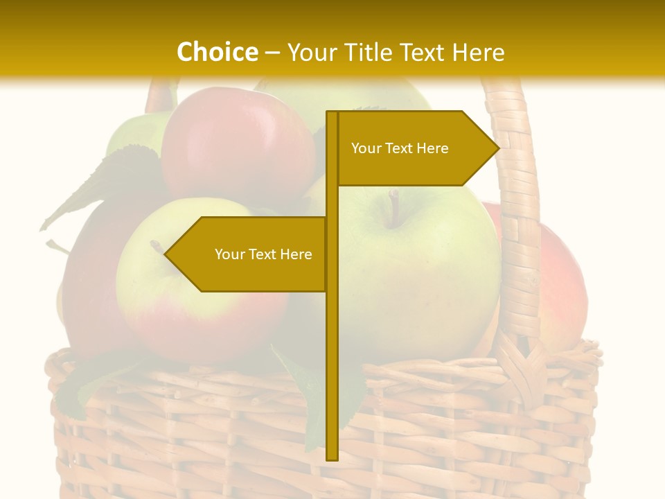 Fresh Basket Circle PowerPoint Template