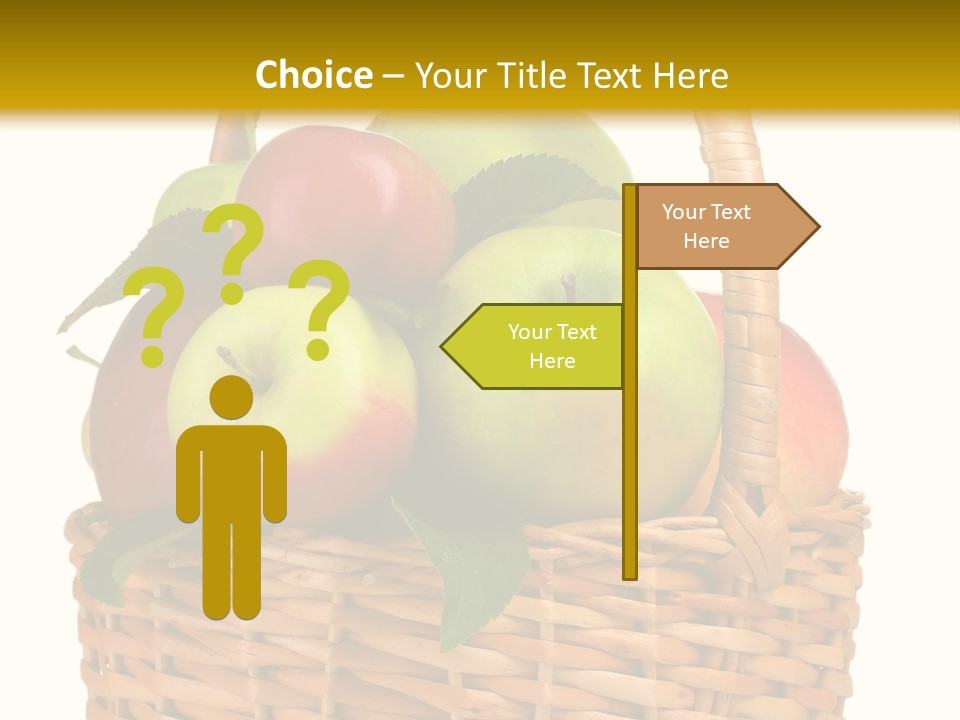 Fresh Basket Circle PowerPoint Template