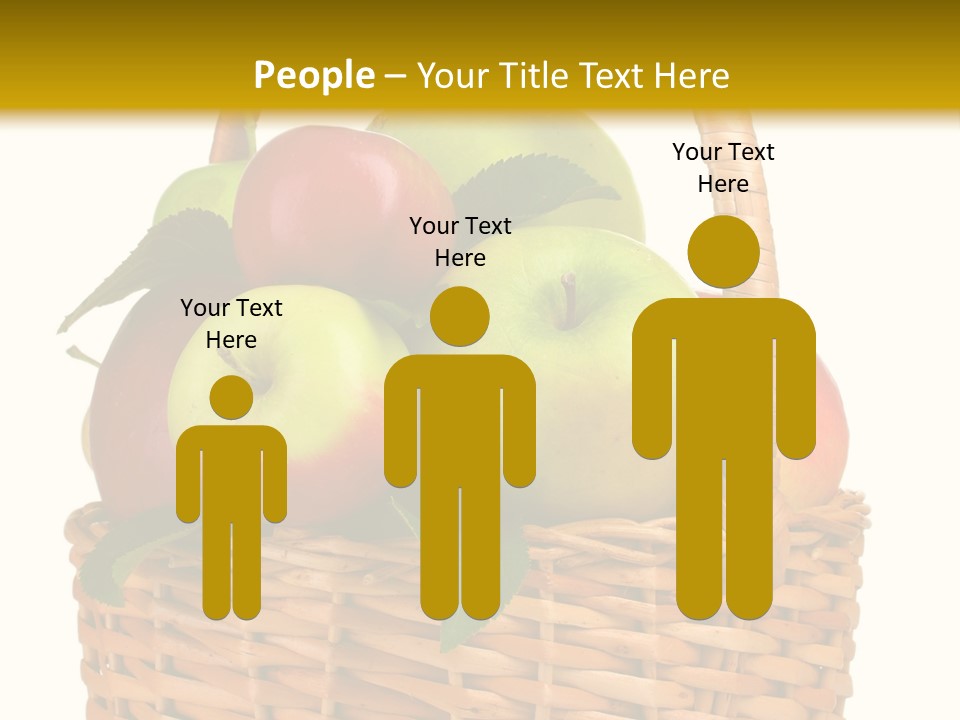 Fresh Basket Circle PowerPoint Template