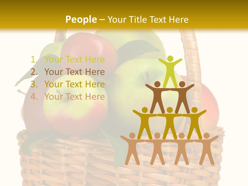 Fresh Basket Circle PowerPoint Template