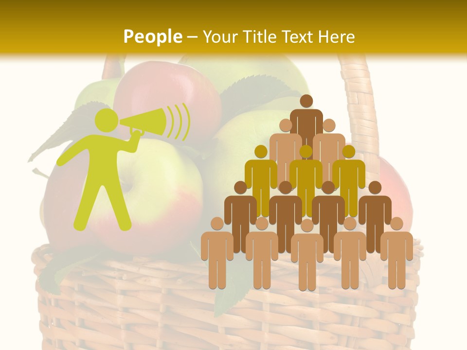 Fresh Basket Circle PowerPoint Template