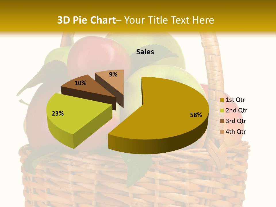 Fresh Basket Circle PowerPoint Template