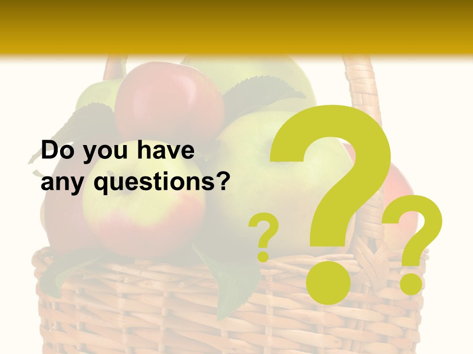 Fresh Basket Circle PowerPoint Template