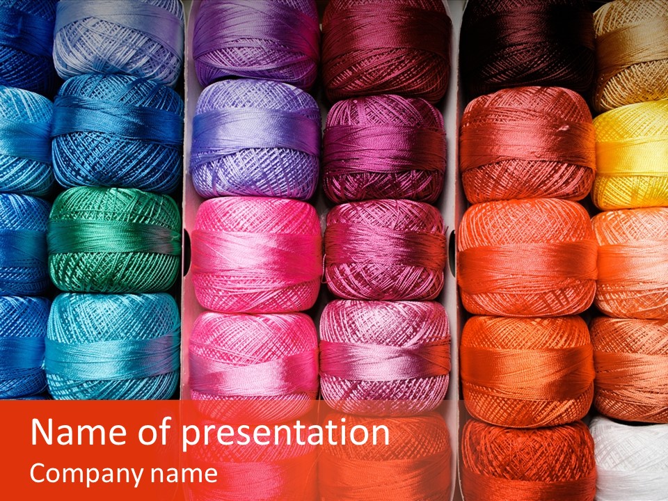 Fabric Cotton Wool PowerPoint Template