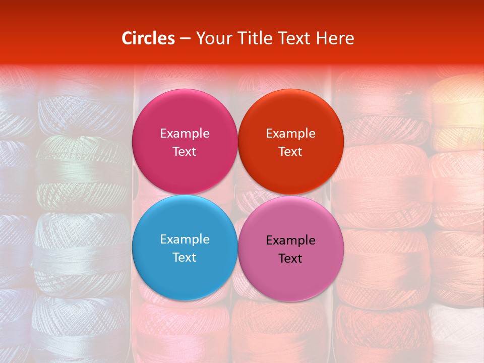 Fabric Cotton Wool PowerPoint Template