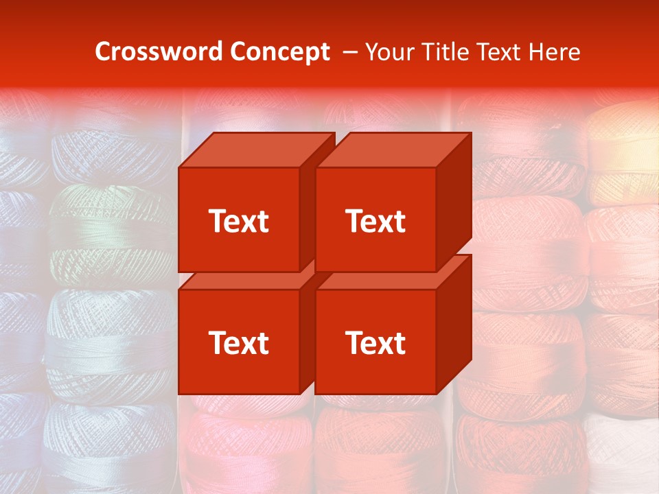 Fabric Cotton Wool PowerPoint Template