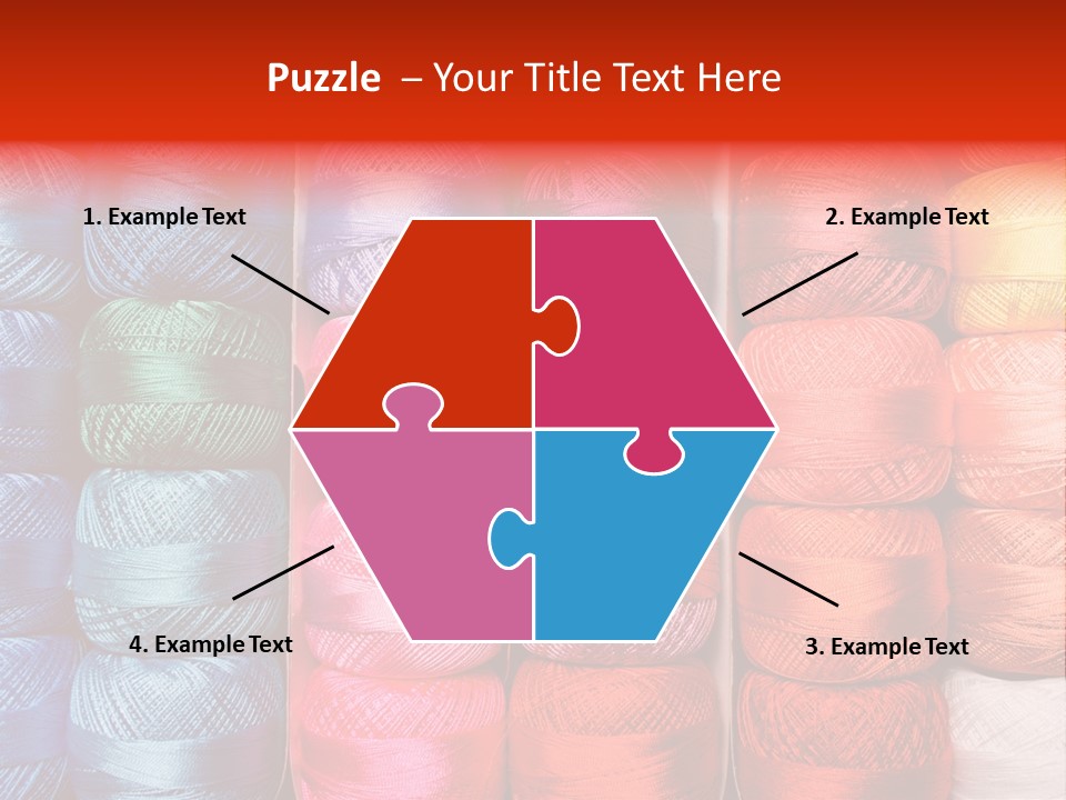 Fabric Cotton Wool PowerPoint Template